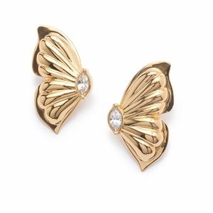 Gold Butterfly Earrings
